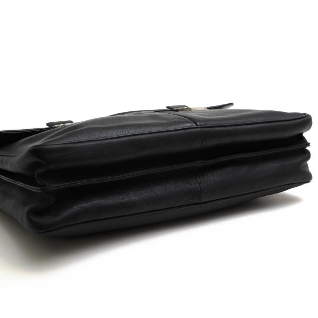 ○ルタヌア LE TANNEUR 牛革 カーフ ビジネスバッグ フラップ式 シボ革