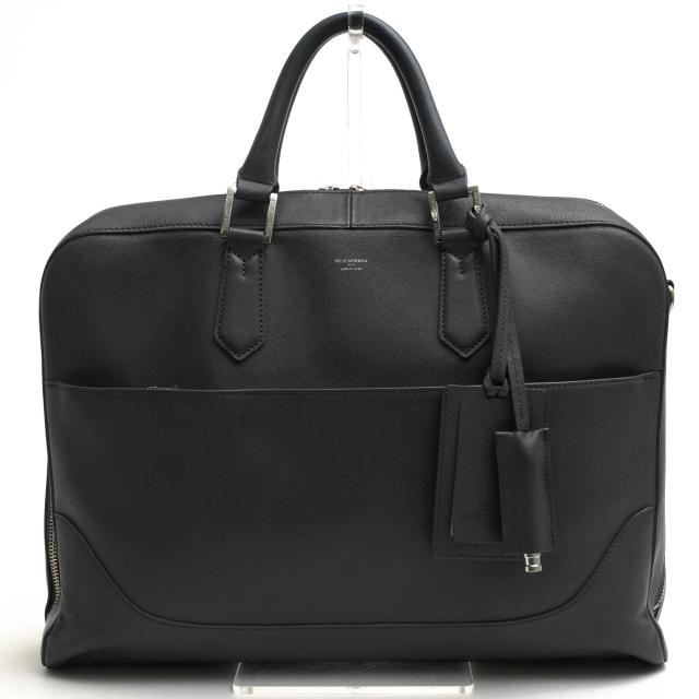 ○ペッレモルビダ PELLE MORBIDA サフィアーノレザー 牛革 ビジネスバッグ PMO-CA015 Capitano キャピターノ A4サイズ収納可 ノー  中古