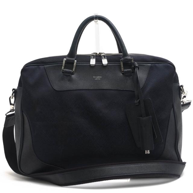 ○ペッレモルビダ PELLE MORBIDA リモンタ サフィアーノ 牛革 ビジネスバッグ PMO-CA102 Capitano キャピターノ 2WAY ショルダーバ 中古