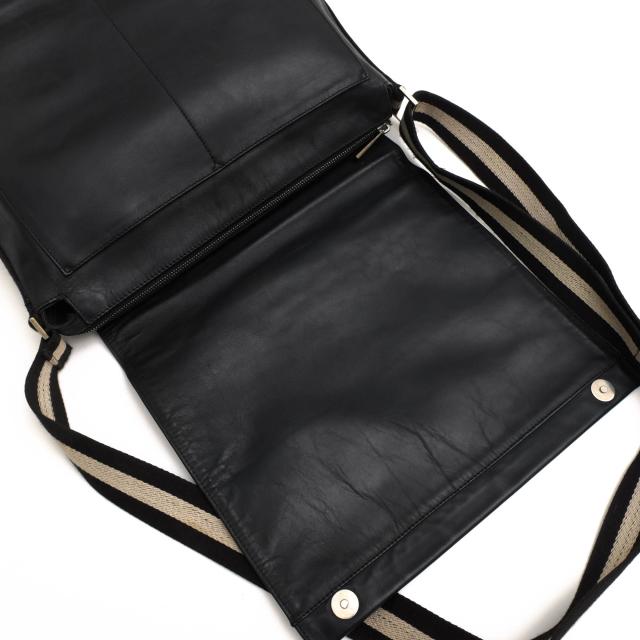○バリー BALLY TRAINSPOTTING トレインスポッティング 牛革 イタリアンカーフ ショルダーバッグ TADELLA フラップ式 メッセンジャ 中古_6