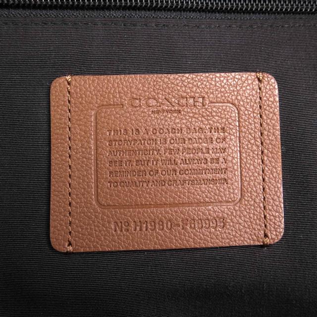 ○コーチ COACH 牛革 リュック F68995 Houston Backpack With Varsity Stripe ヒューストン ヴァーシティ ストライプ バックパック 中古_7