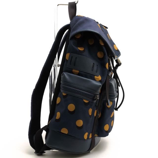 ○コーチ COACH コーデュラナイロン スムースレザー 牛革 リュック 