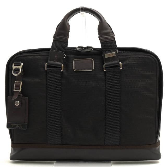 ○トゥミ TUMI FXTバリスティックナイロン ナパレザー 牛革 ビジネスバッグ 222390HK2 Alpha Bravo Andrews Slim Brief アンドリュ 中古