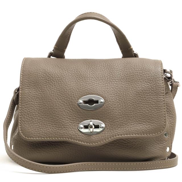 ○ザネラート ZANELLATO カーフスキン 子牛革 ハンドバッグ POSTINA BABY DAILY ポスティーナ ベイビー 2WAY ショルダーバッグ シ  中古