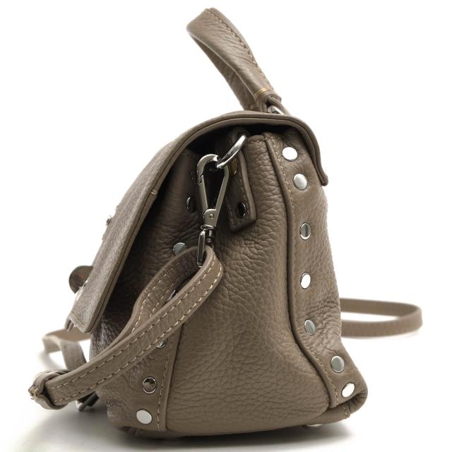 ○ザネラート ZANELLATO カーフスキン 子牛革 ハンドバッグ POSTINA BABY DAILY ポスティーナ ベイビー 2WAY ショルダーバッグ シ 中古_3