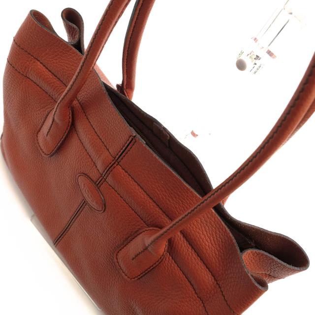 ○トッズ TOD'S 牛革 カーフ トートバッグ Restyled D-Bag Dバッグ