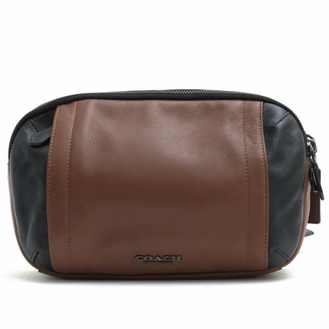 ○コーチ COACH 牛革 カーフ ウエストバッグ F37594 GRAHAM UTLTY PACK グラハム ユーティリティ パック ボディバッグ メンズ 【中 中古