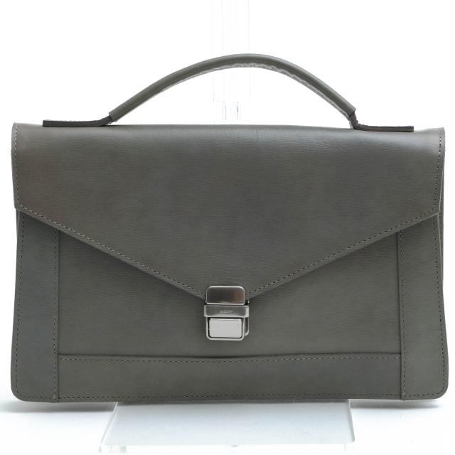 ○アニアリ aniary 牛革 インヘリタンスレザー ブリーフケース セカンドバッグ/クラッチバッグ 21-08000 迷彩・カモフラージュ柄   中古