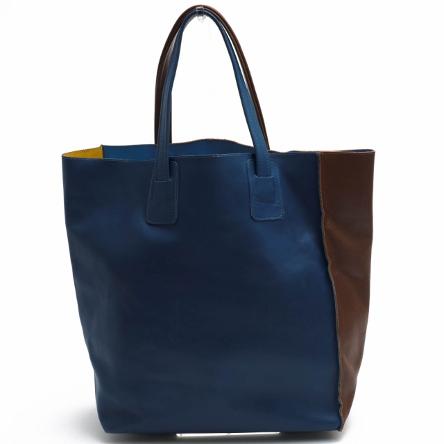 ○マルニ MARNI 牛革 トートバッグ SHMQN12Q00 SHOPPING BAG ショッピングトート バイカラー レディース 【中古】 中古