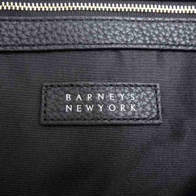 ○バーニーズニューヨーク BARNEYS NEWYORK 牛革 メルセデス・ベンツ Mercedes-Benz トートバッグ A4サイズ収納可 シボ革 シュリン 中古