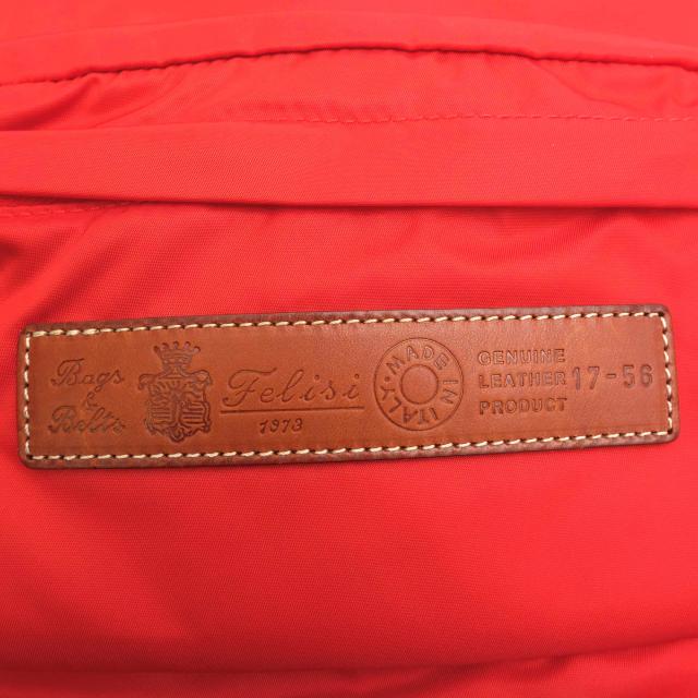 ○フェリージ Felisi 伊リモンタ社ナイロン バケッタレザー 牛革 リュック 17/56/DS A4サイズ収納可 ユニセックス 男女兼用 デイパ 中古