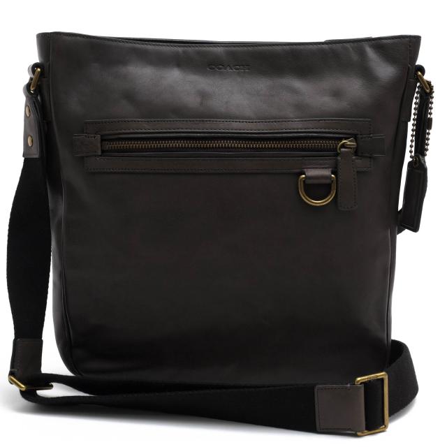 ○コーチ COACH ソフトポートレザー 牛革 ショルダーバッグ 70488 Bleecker Leather Field Bag ブリーカー フィールド バッグ 定番 中古
