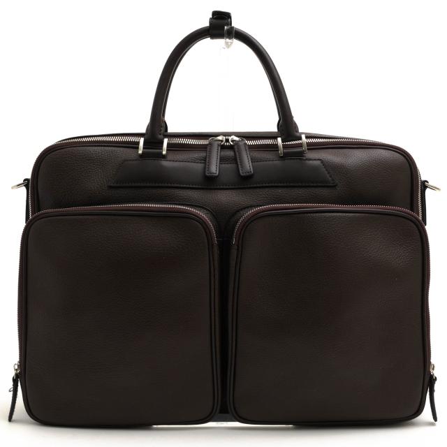 ○チマブエ CIMABUE 姫路製オリジナルシュリンクレザー イタリア産牛革 ビジネスバッグ 11050 Adel アデル 迷彩・カモフラージュ柄 中古