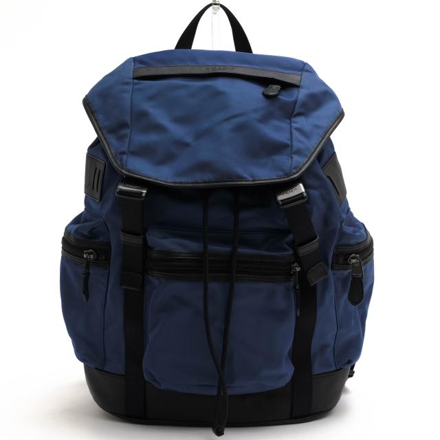 ○コーチ COACH 一部牛革 リュック F71884 TREK PACK IN NYLON トレックパック デイパック メンズ 【中古】 中古