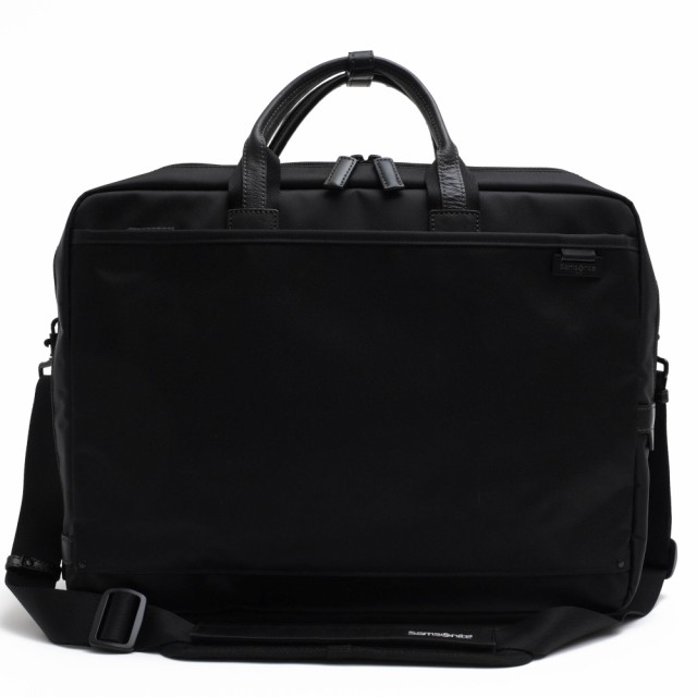 ○サムソナイト Samsonite 撥水ナイロン 牛革 ビジネスバッグ R89 09005 Debonair デボネア3 ストライプ 3WAY リュック ショルダー 中古