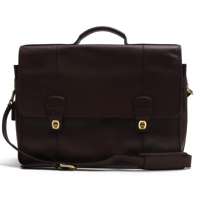 ○コーチ COACH グラブタン カウハイドレザー 牛革 ビジネスバッグ 0546 Express Briefcase A4サイズ収納可 2WAY ショルダーバッグ 中古