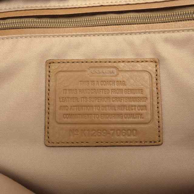 ○コーチ COACH 牛革 カーフ トートバッグ 70600 Bleecker Legacy Business Tote ブリーカー レガシー ビジネストート 2WAY ショル 中古