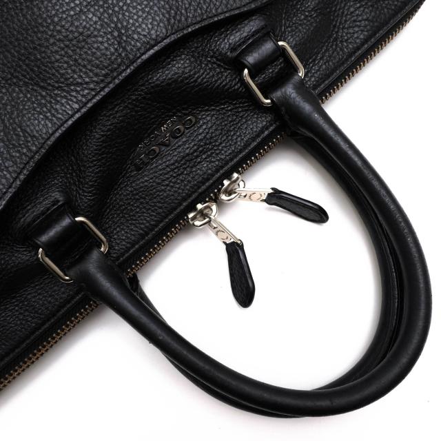 ○コーチ COACH ペブルドレザー 牛革 ビジネスバッグ 89954 Beckett Pocket Brief ベケット ポケットブリーフ ノートPC収納可 シボ 中古 ○コーチ COACH ペブルドレザー 牛革 ビジネスバッグ 89954 Beckett