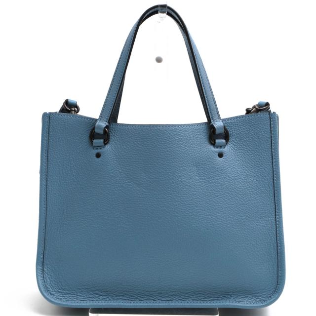 ○コーチ COACH ペブルドレザー 牛革 ハンドバッグ C3460 Tyler Carryall 28 タイラー キャリーオール 28 2WAY ショルダーバッグ 中古_1