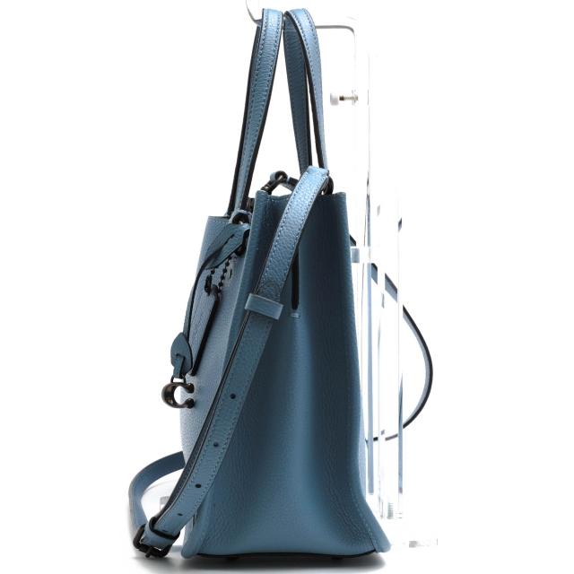 ○コーチ COACH ペブルドレザー 牛革 ハンドバッグ C3460 Tyler Carryall 28 タイラー キャリーオール 28 2WAY ショルダーバッグ 中古_3