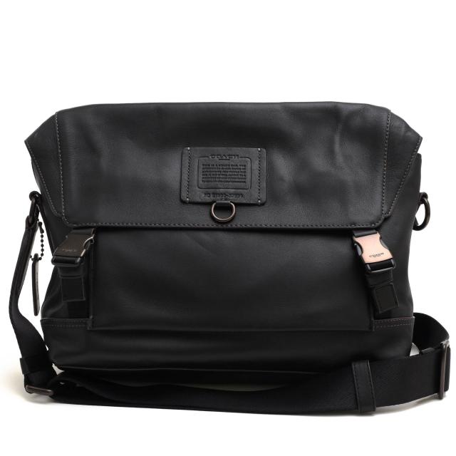 ○コーチ COACH ソフトグレインレザー 牛革 ショルダーバッグ 37954 Rivington bike bag リビングトン バイク バッグ フラップ式   中古の通販は 26,899円