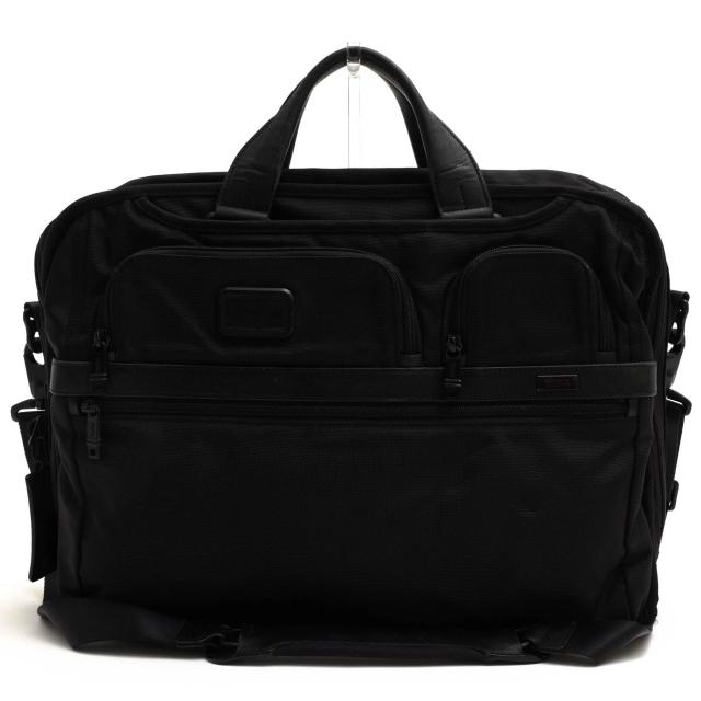 ○トゥミ TUMI FXTバリスティックナイロン ナパレザー 牛革 ビジネスバッグ 26114D2 ALPHA2 COMPACT LARGE SCREEN LAPTOP BRIEF ア 中古の通販は
