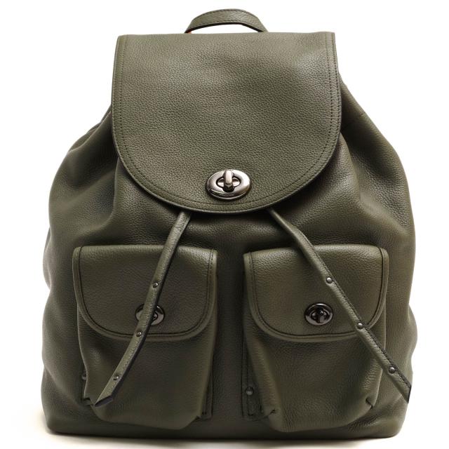 ○コーチ COACH ペブルドレザー 牛革 リュック 36448 ターン