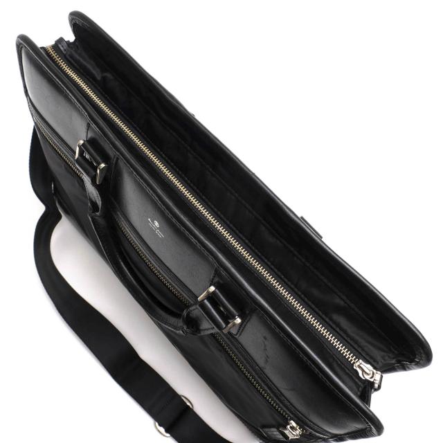 ○マスターピース master-piece ROBICナイロン ベジタブルタンニンレザー 植物由来 ビジネスバッグ 01794-n FLAT -Nylon Version-  中古