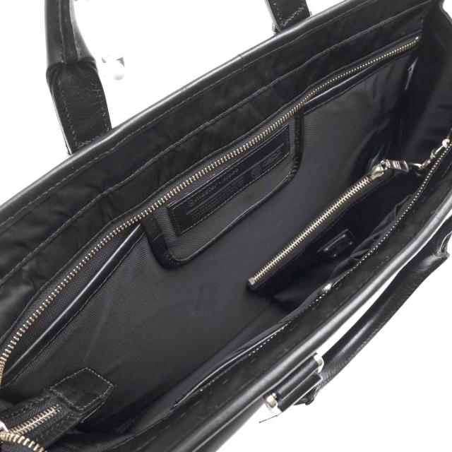 ○マスターピース master-piece ROBICナイロン ベジタブルタンニンレザー 植物由来 ビジネスバッグ 01794-n FLAT -Nylon Version-  中古