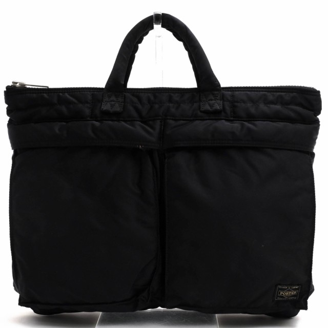 ○ポーター 吉田カバン PORTER ナイロンツイル ポリエステル綿ボンディング加工 ビジネスバッグ 622-78330 TANKER SHORT HELMETBAG 中古