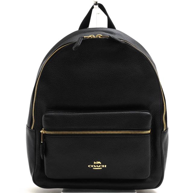 ○コーチ COACH ペブルドレザー 牛革 リュック F30550 Medium Charlie