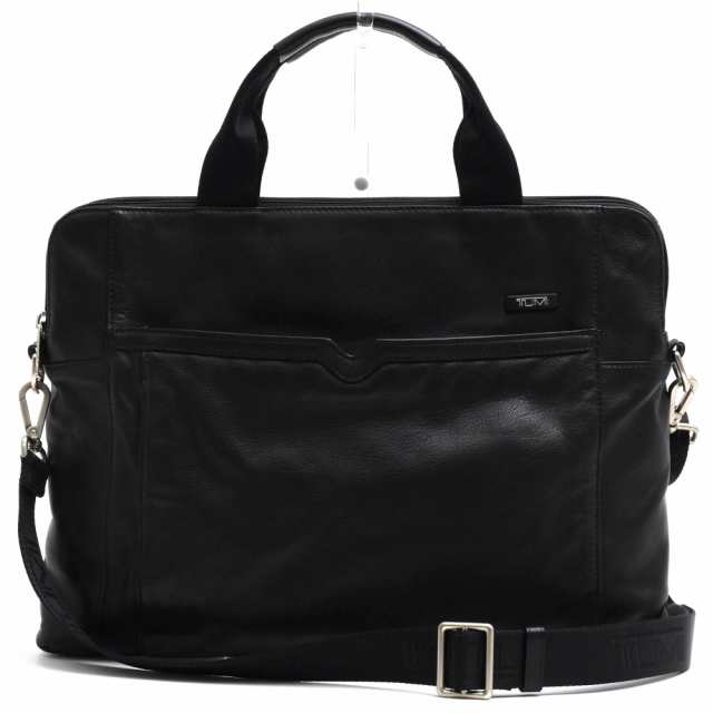 ○トゥミ TUMI カーフ 牛革 ビジネスバッグ 60106D Slim Laptop Brief ノートPC収納可 2WAY ショルダーバッグ メンズ 【中古】 中古