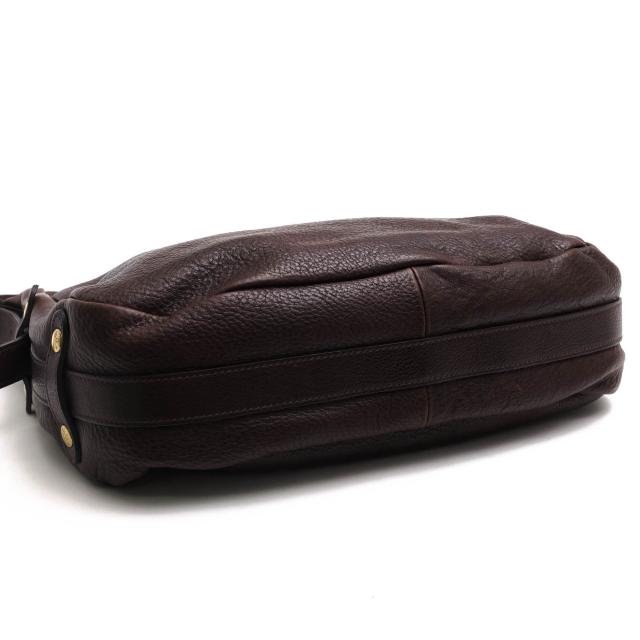 ○イルビゾンテ IL BISONTE バケッタレザー 牛革 ショルダーバッグ シボ革 シュリンクレザー ユニセックス 男女兼用 レディース 【 中古_5