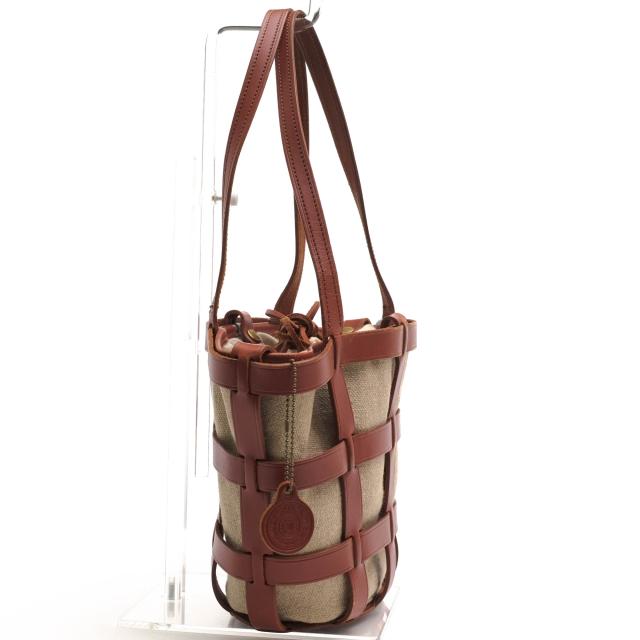 ○ジャストカンパーニュ Just Campagne ハンドバッグ VALLEE SET truffe 巾着型 肩掛け ワンショルダーバッグ 定番 レディース 【 中古_2