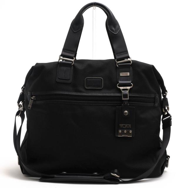 ○トゥミ TUMI FXTバリスティックナイロン ナパレザー ボストンバッグ 22349DH ALPHA BRAVO Fallon Soft Tote 2WAY ショルダーバッ 中古