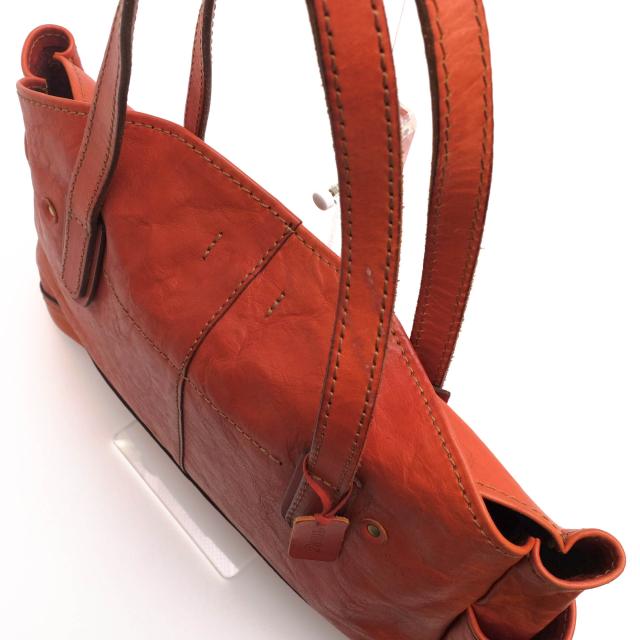 専用HERZ赤 レザーウーマン トートバッグ 軽くて柔らかい革で作った