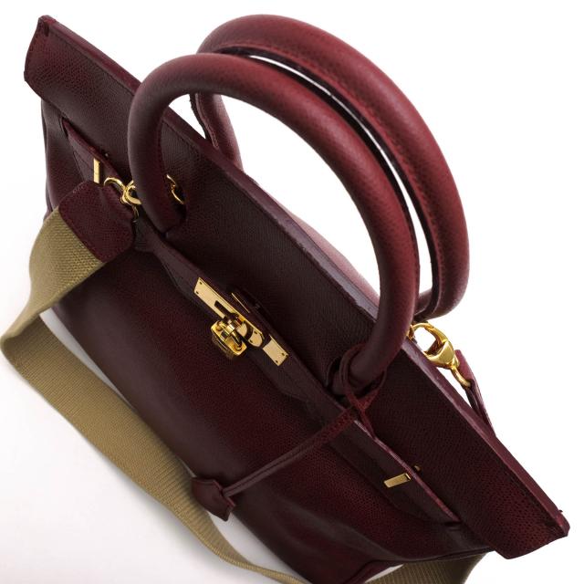 ○セコロ XXI SECOLO 牛革 カーフ トートバッグ 定番 2WAY ショルダー 