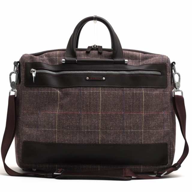 ○ポールスミス Paul Smith ビジネスバッグ SOFT COLLECTION ソフトコレクション グレンチェック柄 2WAY ショルダーバッグ メンズ 中古