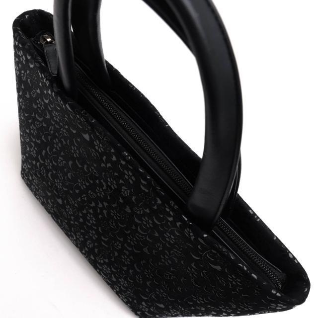 ○印傳屋 印伝 INDEN-YA 鹿革 ディアスキン ハンドバッグ No.6333 手提げ 漆塗り フォーマルバッグ 冠婚葬祭 レディース 【中古】 中古の通販は