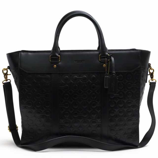 ○コーチ COACH 牛革 カーフ ビジネスバッグ 70713 CROSBY LEATHER LOGO BUSINESS TOTE クロスビー ロゴ ビジネストート オプアー 中古