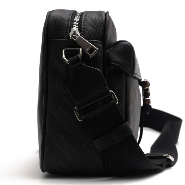 ○フルラ FURLA MAN マン アーチチェーンプリント入りコーティングファブリック 牛革 ショルダーバッグ MB00099 BX1672 COSMO S コ 中古_2