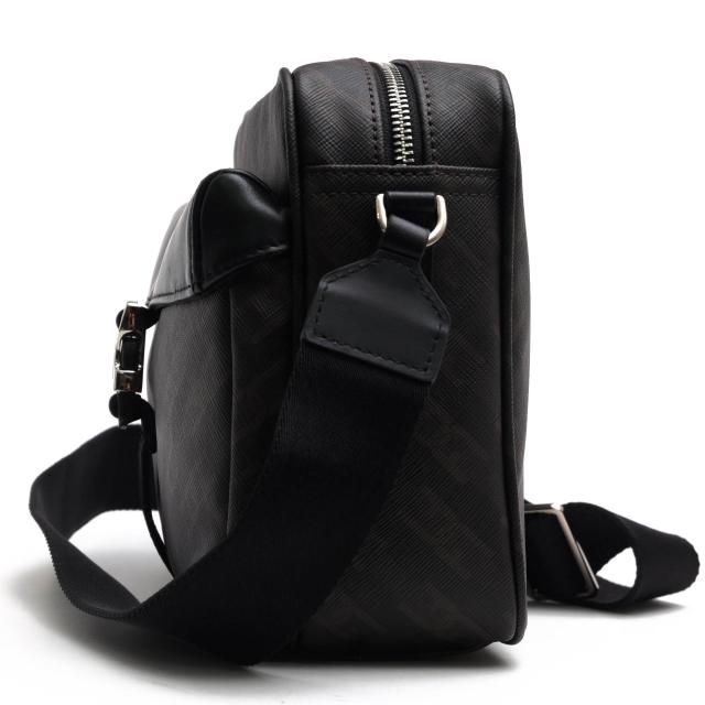 ○フルラ FURLA MAN マン アーチチェーンプリント入りコーティングファブリック 牛革 ショルダーバッグ MB00099 BX1672 COSMO S コ 中古_3