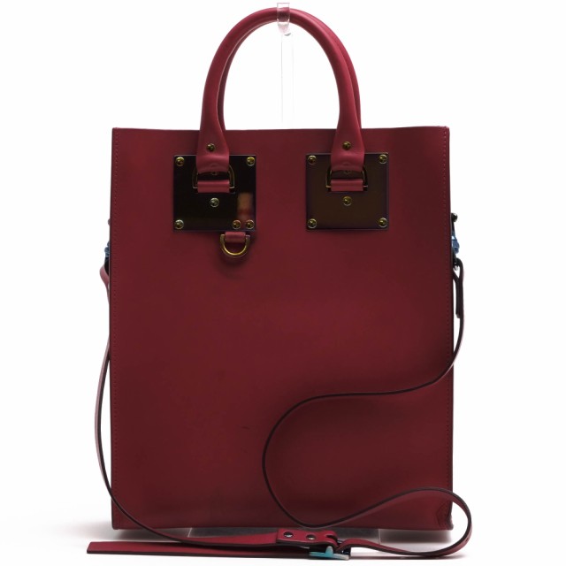 ○ソフィーヒュルム Sophie Hulme 牛革 トートバッグ Albion Leather Tote アルビオン 2WAY ショルダーバッグ レディース 【中古】 中古