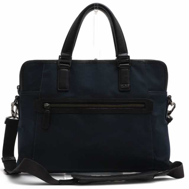 ○トゥミ TUMI バリスティックナイロン 牛革 ビジネスバッグ 68216RYL BEACON HILL BRANCH SLIM LAPTOP BRIEF ビーコンヒル ブラン 中古