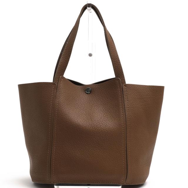 ○ティップゾーン TIP ZONE 牛革 カーフ ハンドバッグ シボ革 シュリンクレザー レディース 【中古】 中古の通販は