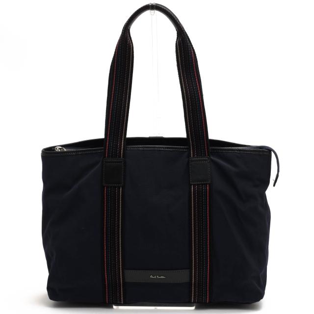 ポールスミス Paul Smith トートバッグ ストライプ柄 黒 ユニセックス ポールスミス Paul Smith トートバッグ ストライプ柄 黒 ユニ