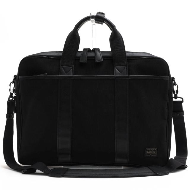 ○ポーター 吉田カバン PORTER ナイロンドビー 強熱ドビー織り 牛ステアスムース ビジネスバッグ 125-04488 TAG BRIEFCASE ターク  中古