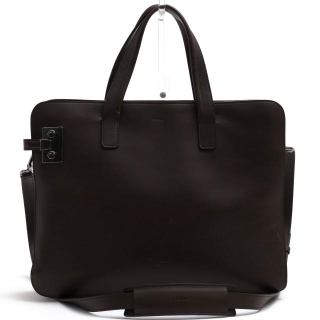○フルラ FURLA 牛革 ビジネスバッグ 937850 ZEUS ゼウス ノートPC収納可 2WAY ショルダーバッグ ヴィンテージ加工 メンズ 【中古  中古の通販は 30,733円