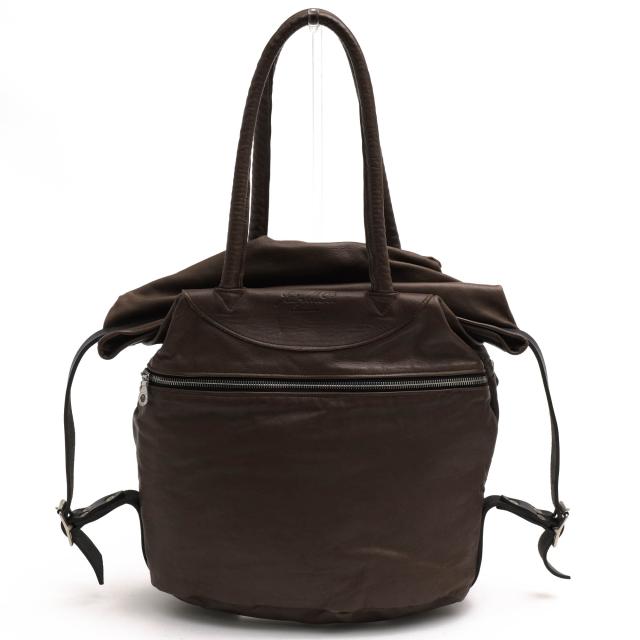 ○ジャスエムビー Jas-M.B. 牛革 トートバッグ ririジップ 2WAY ショルダーバッグ ヴィンテージ加工 メンズ 【中古】 中古