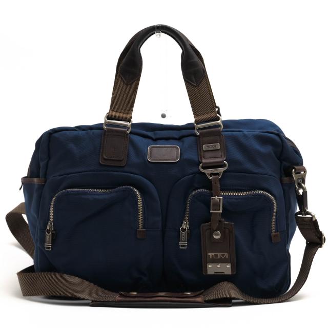 ○トゥミ TUMI バリスティックナイロン ナパレザー 牛革 ビジネスバッグ 22340BTH ALPHA BRAVO Everett ESSENTIAL TOTE エバレット 中古